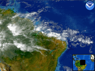 Convective thunderstorms over Brazil