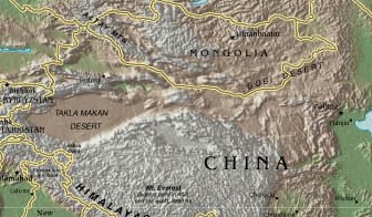Interior location of Takla Makan and Gobi Desert