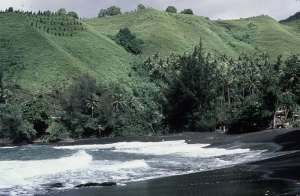 Black Lava beach