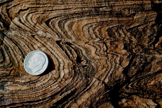 fold in quartzite