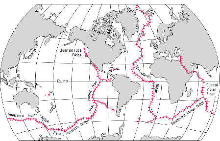 mid-ocean ridge