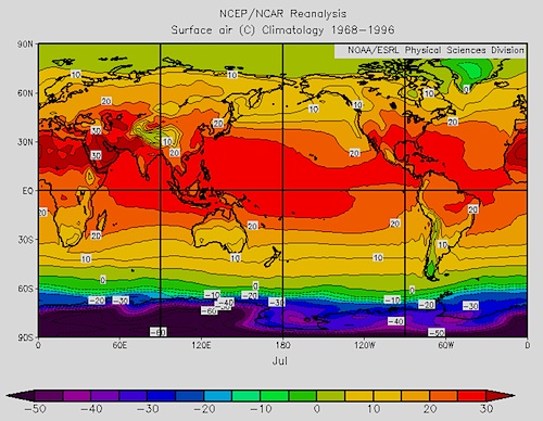 July Temp Map